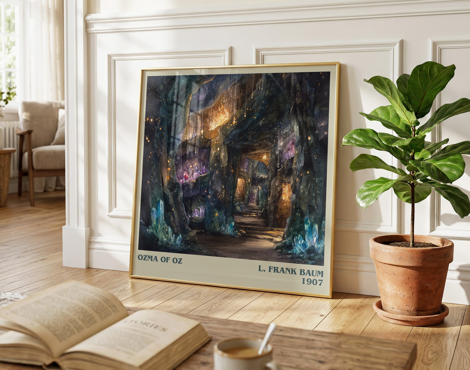Osma Of Oz literary poster paired in gallery wall – literary art prints