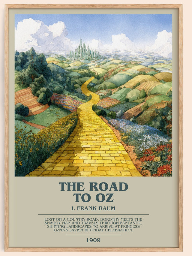 The Road to Oz Bookish Wall Art by L Frank Baum