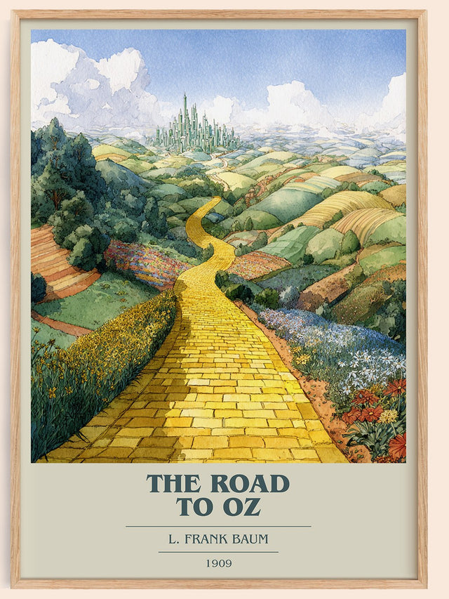 The Road to Oz Book Cover Poster by L Frank Baum