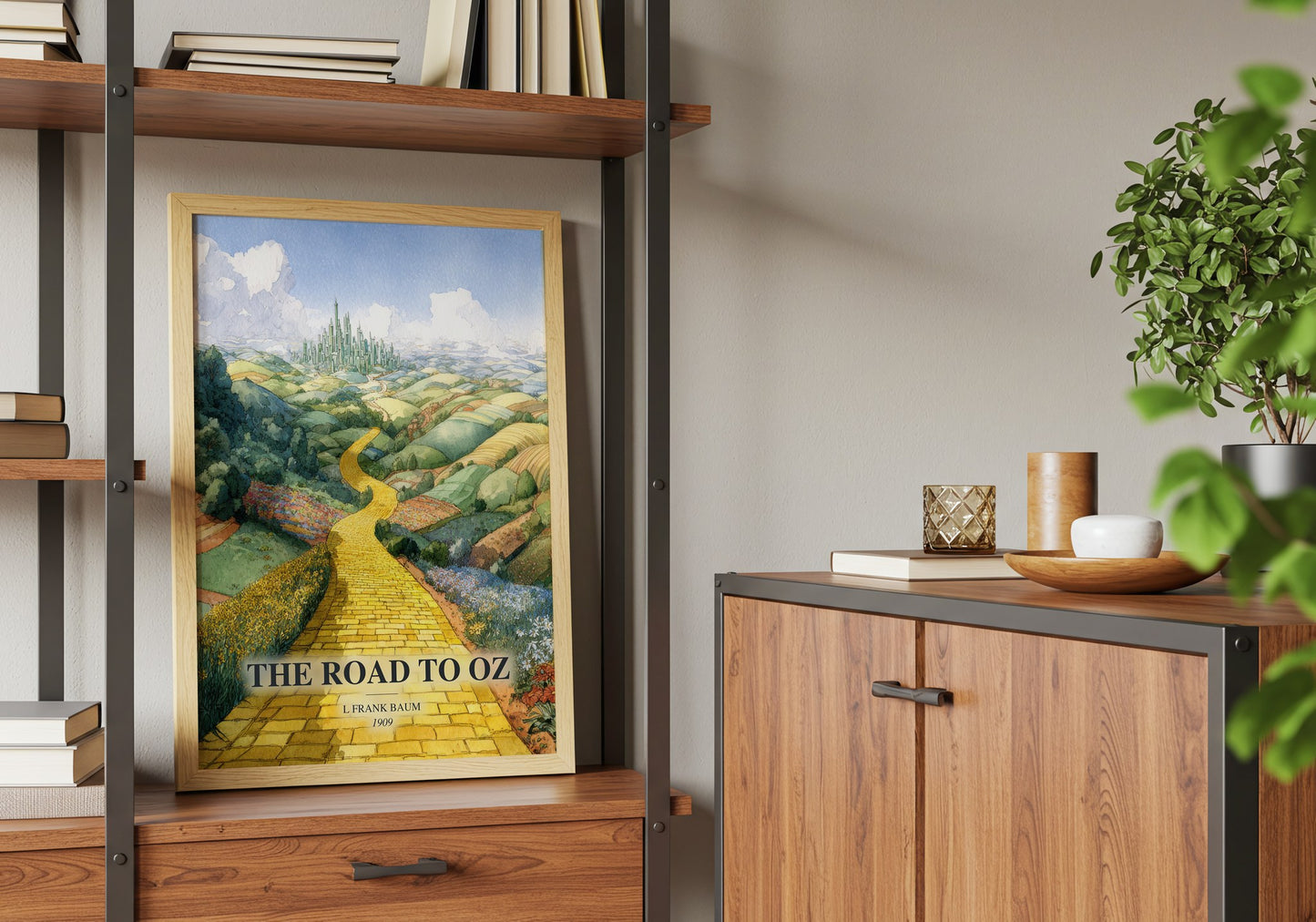 The Road To Oz book watercolour illustration paper finish options – matte satin gloss