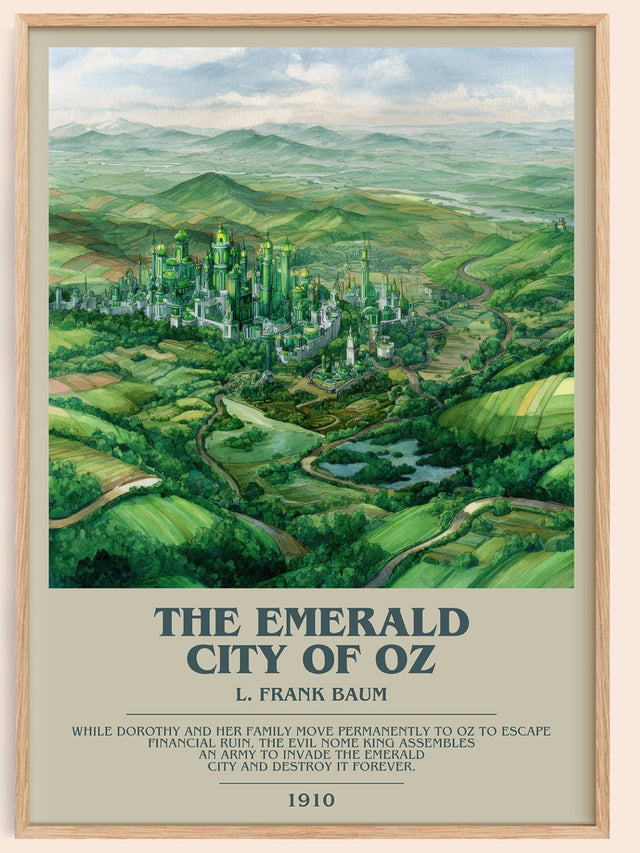 The Emerald City of Oz Bookish Wall Art by L. Frank Baum