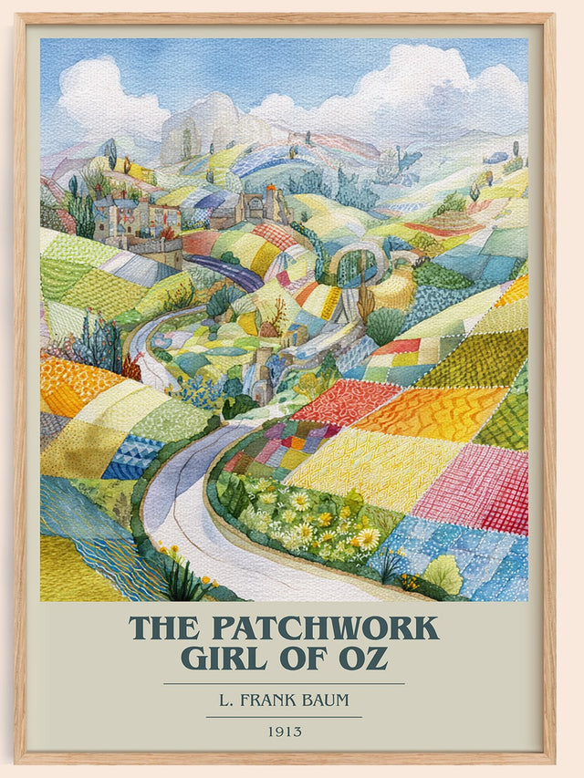 The Patchwork Girl Of Oz Book Cover Poster by L. Frank Baum