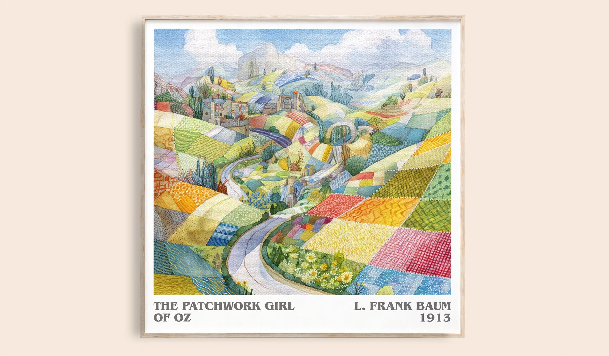 The Patchwork Girl Of Oz Literary Art Print by L. Frank Baum