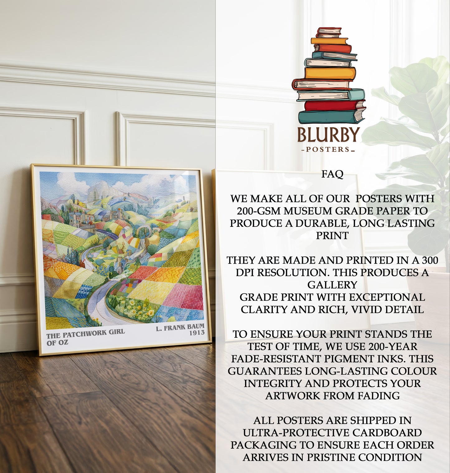 The Patchwork Girl Of Oz Literary Art Print by L. Frank Baum