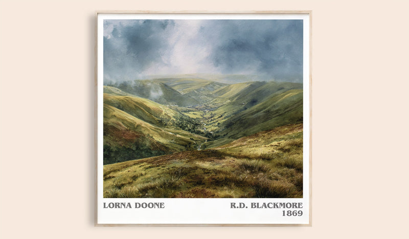 Lorna Doone Literary Art Print by R.D. Blackmore (Square style)