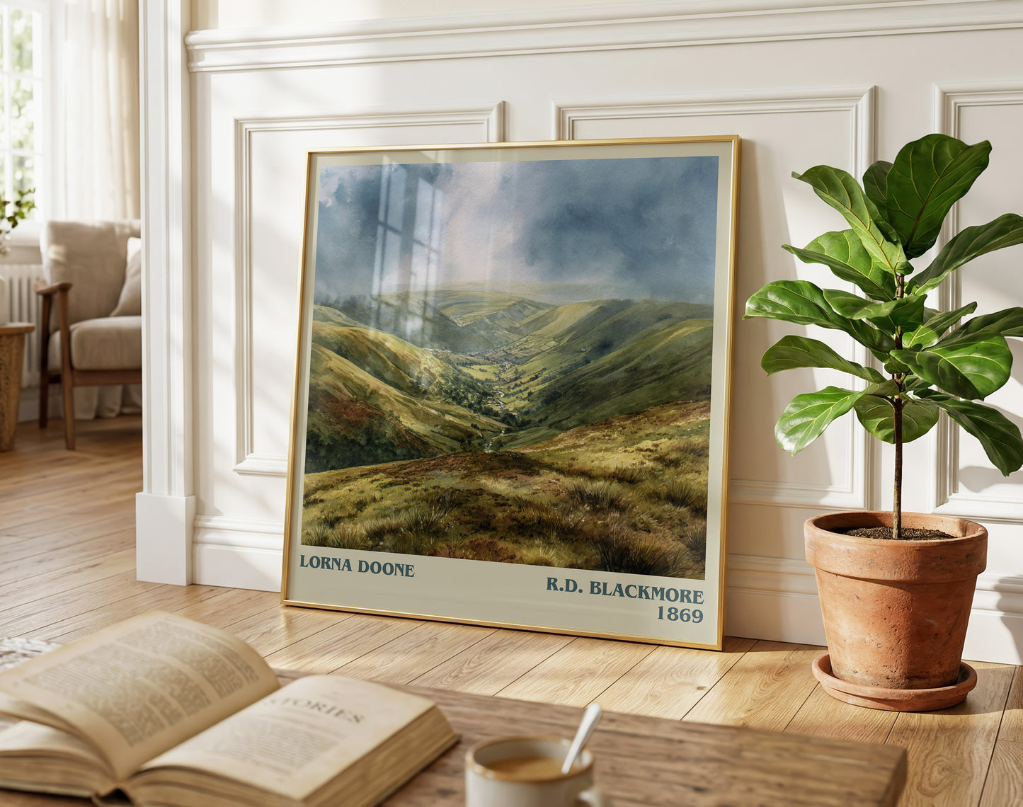 Lorna Doone literary poster paired in gallery wall – literary art prints