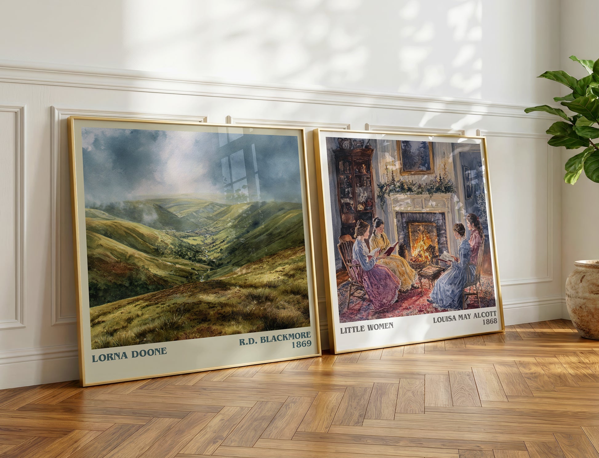 Lorna Doone book poster packaging – museum-quality print rolled in protective tube