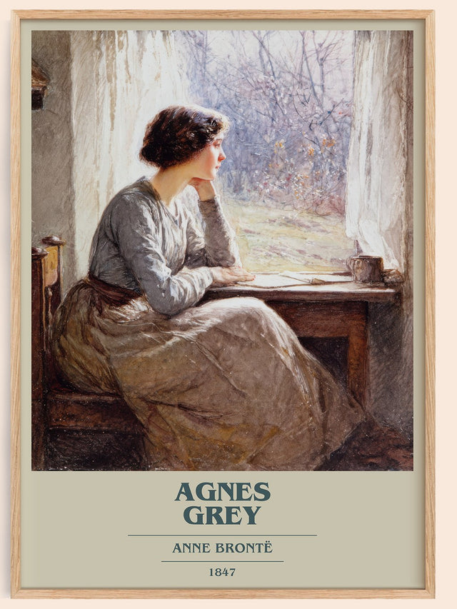 Agnes Grey Book Cover Poster by Anne Brontë