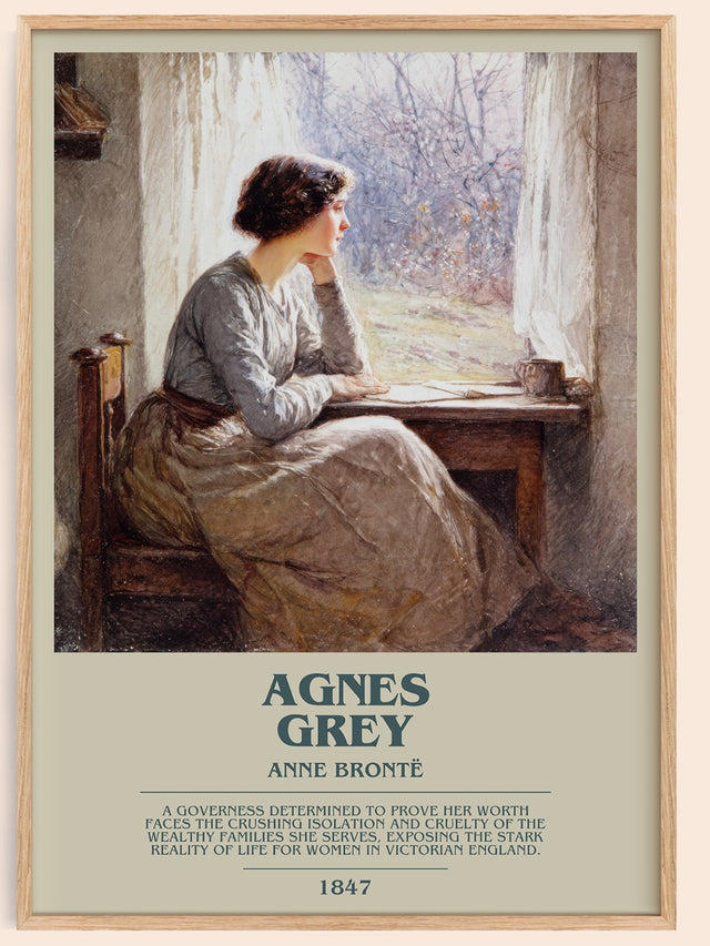 Agnes Grey Bookish Wall Art by Anne Brontë