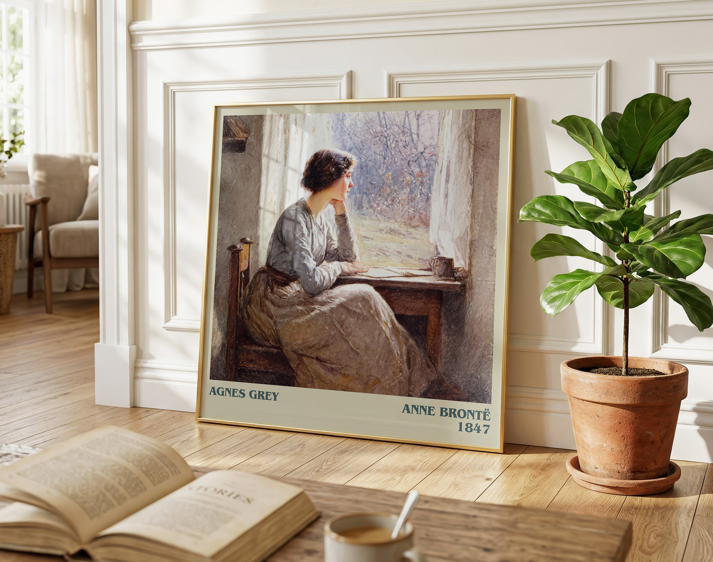 Agnes Grey literary poster paired in gallery wall – literary art prints