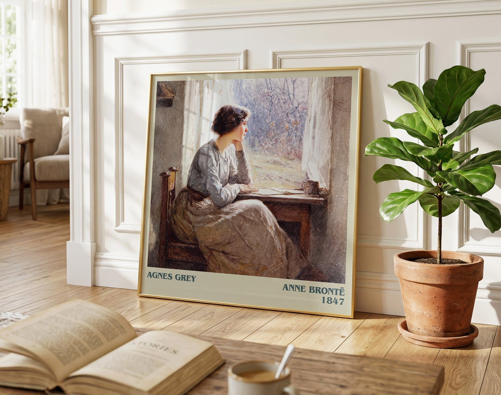 Agnes Grey literary poster paired in gallery wall – literary art prints