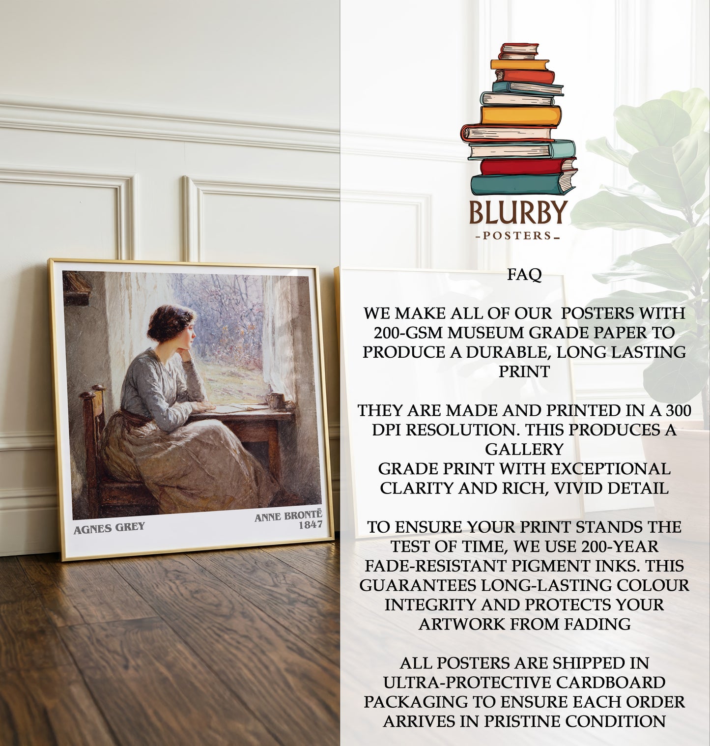 Agnes Grey Literary Art Print by Anne Brontë