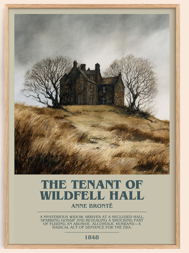 The Tenant Of Wildfell Hall Bookish Wall Art by Anne Brontë