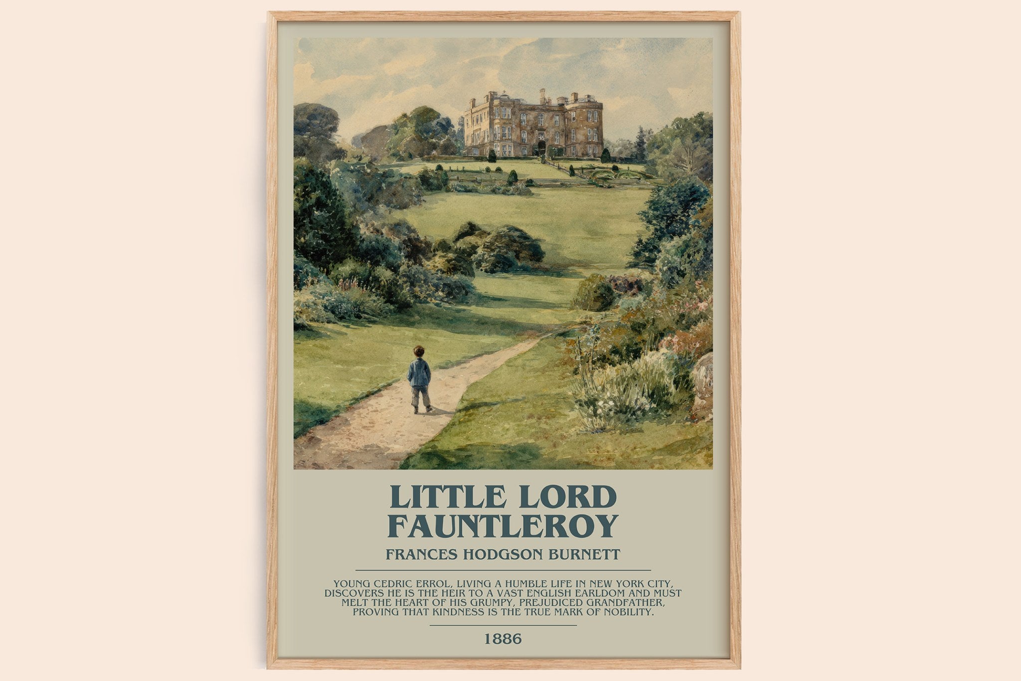 Little Lord Fauntleroy Bookish Wall Art by Frances Hodgson Burnett