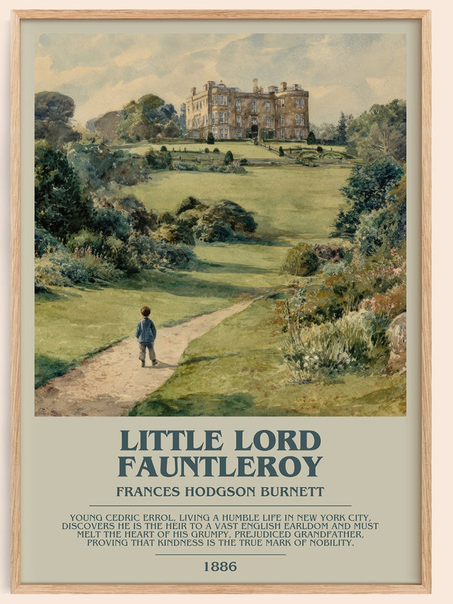Little Lord Fauntleroy Bookish Wall Art by Frances Hodgson Burnett
