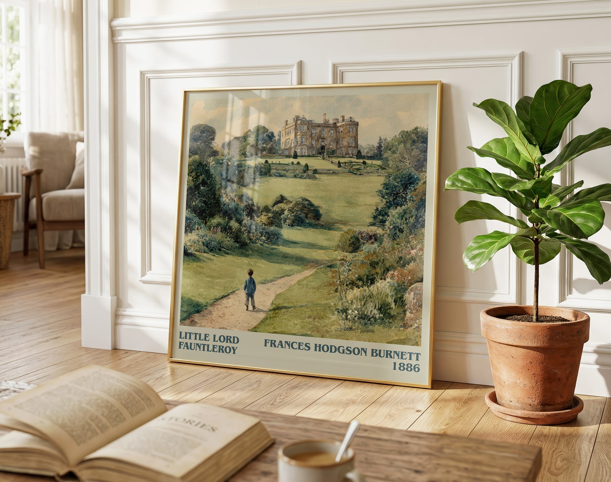 Little Lord Fauntleroy literary poster paired in gallery wall – literary art prints