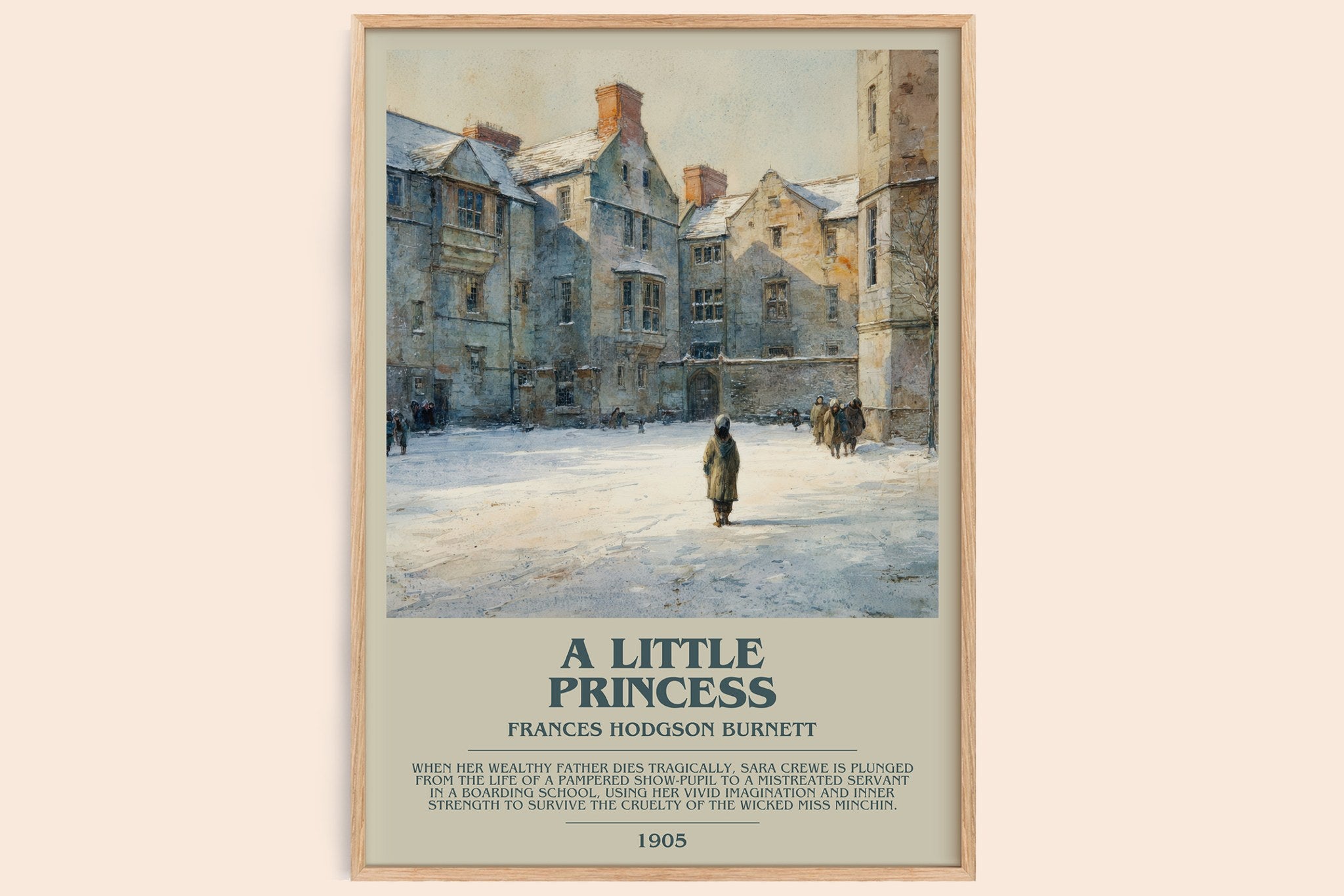 A Little Princess Bookish Wall Art by Frances Hodgson Burnett