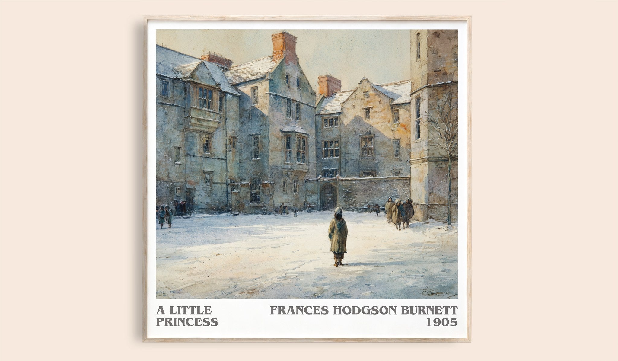 A Little Princess Literary Art Print by Frances Hodgson Burnett