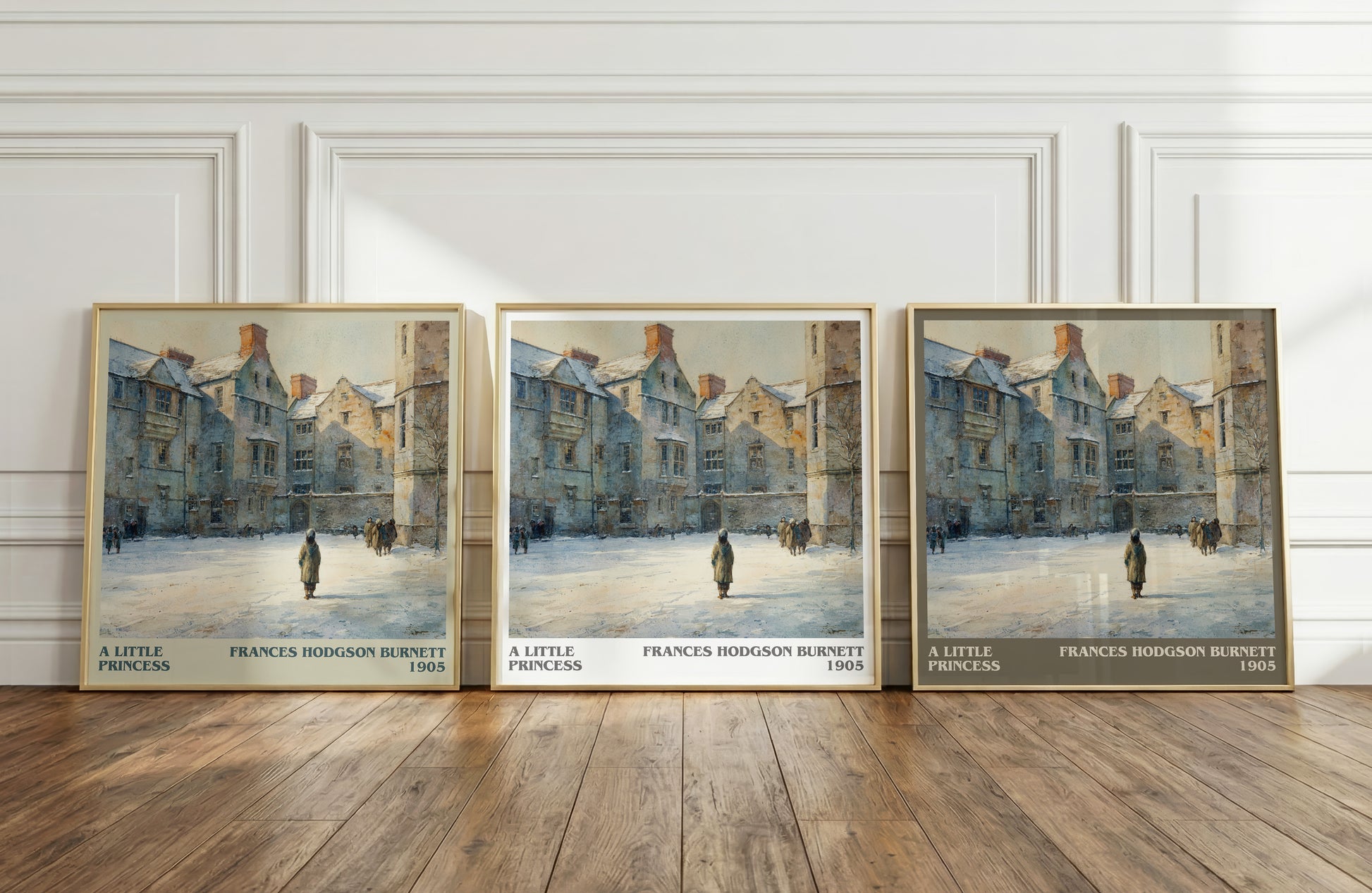 A Little Princess literary print framed by window – literary home decor