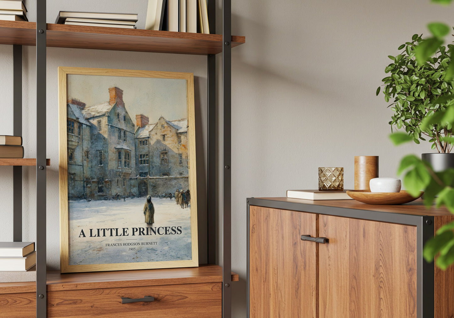 A Little Princess book watercolour illustration paper finish options – matte satin gloss