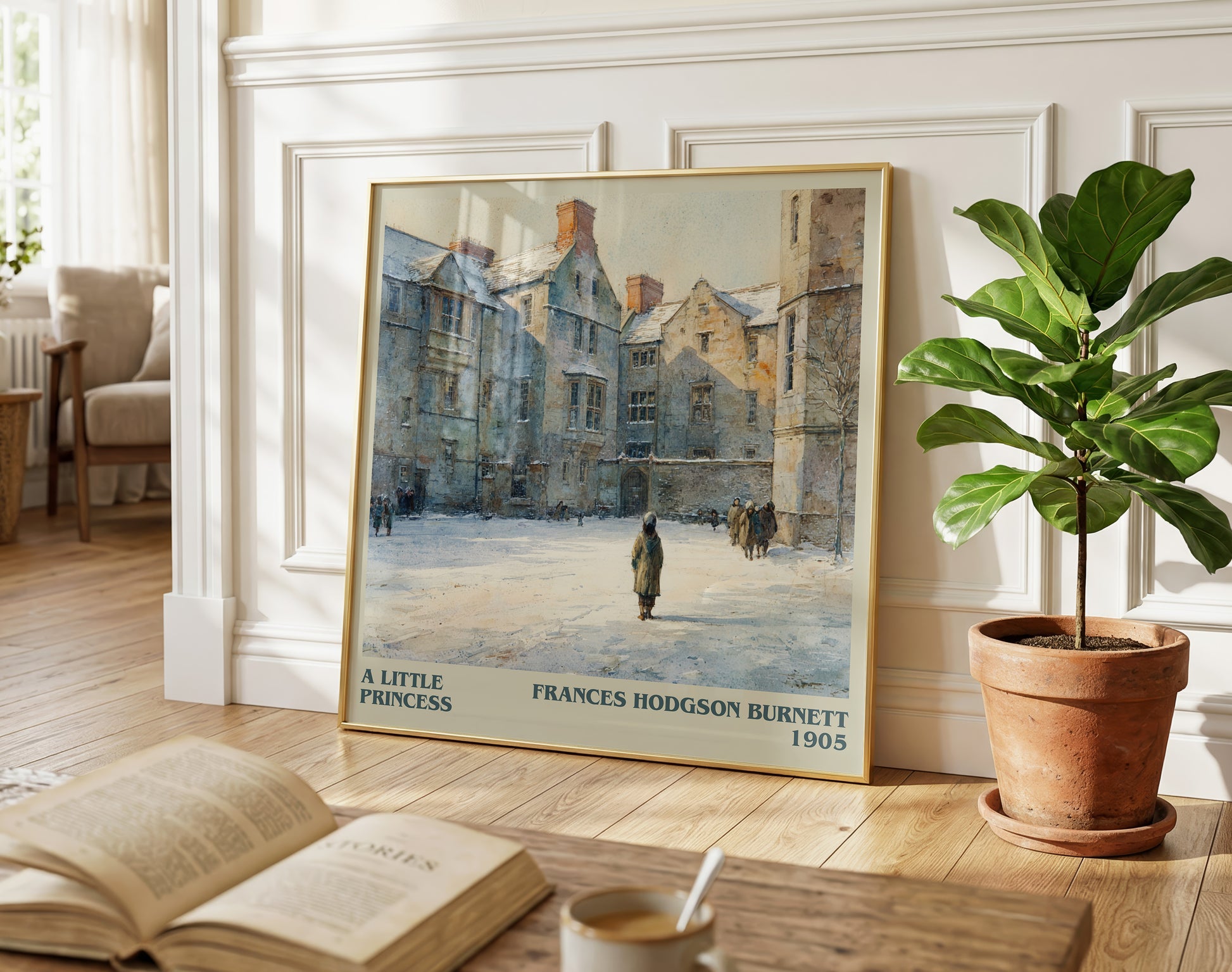 A Little Princess literary poster paired in gallery wall – literary art prints