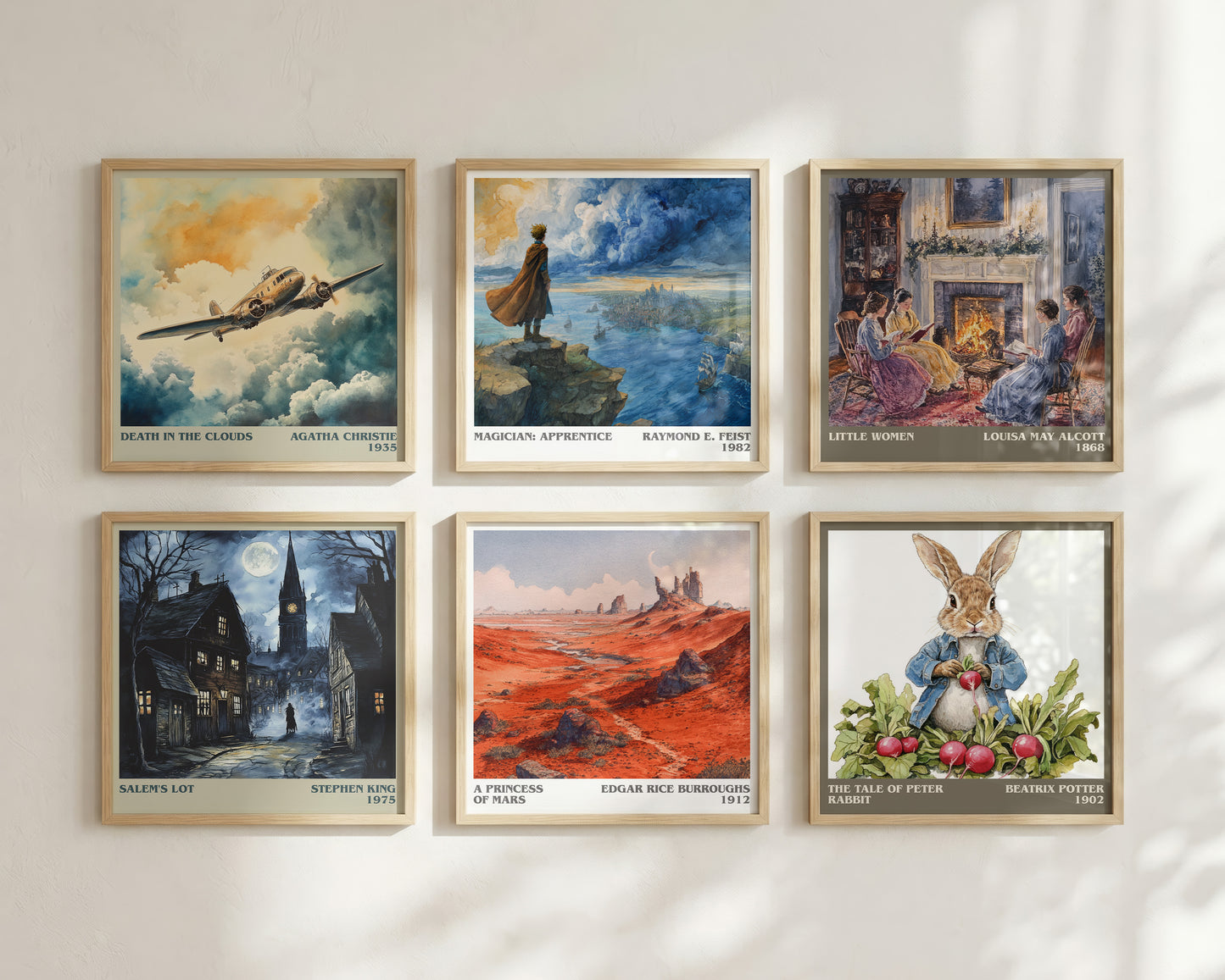 A Princess Of Mars literary book poster framed on wall – childrens wall art
