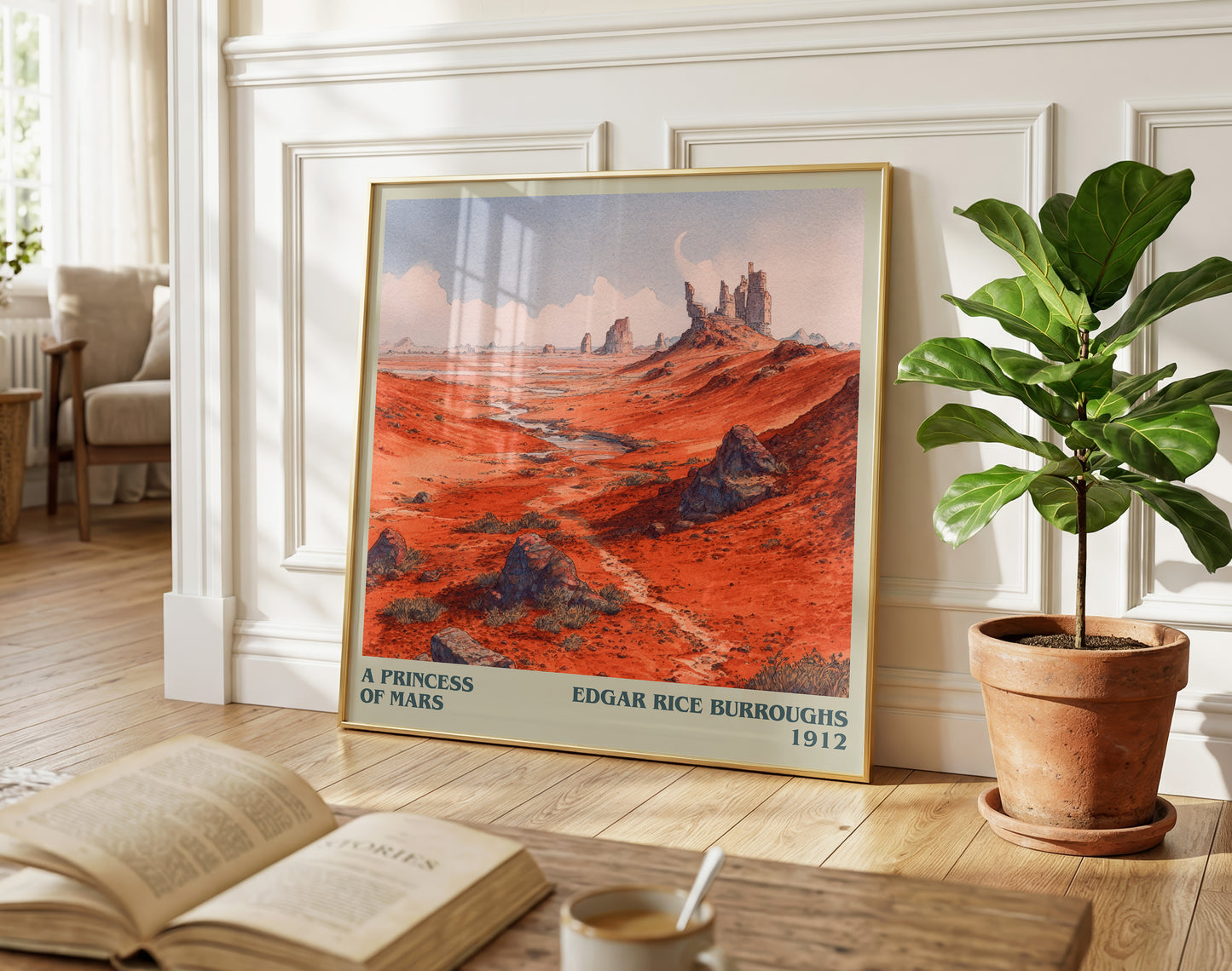 A Princess Of Mars literary poster paired in gallery wall – literary art prints