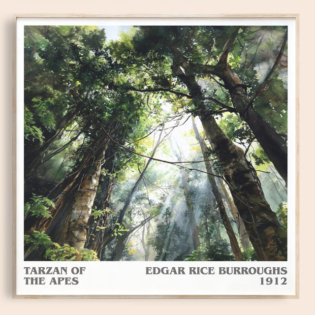 Tarzan of the Apes Literary Art Print by Edgar Rice Burroughs