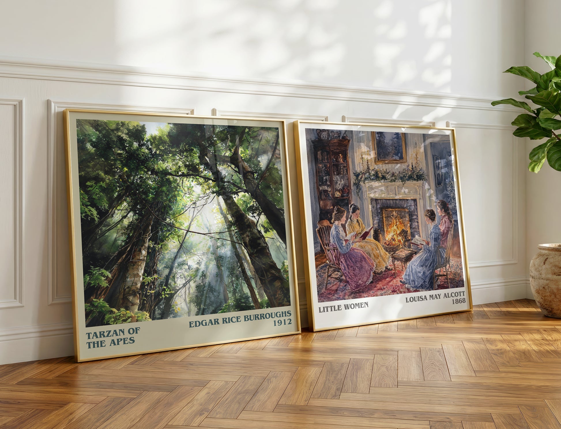 Tarzan of the Apes book poster packaging – museum-quality print rolled in protective tube
