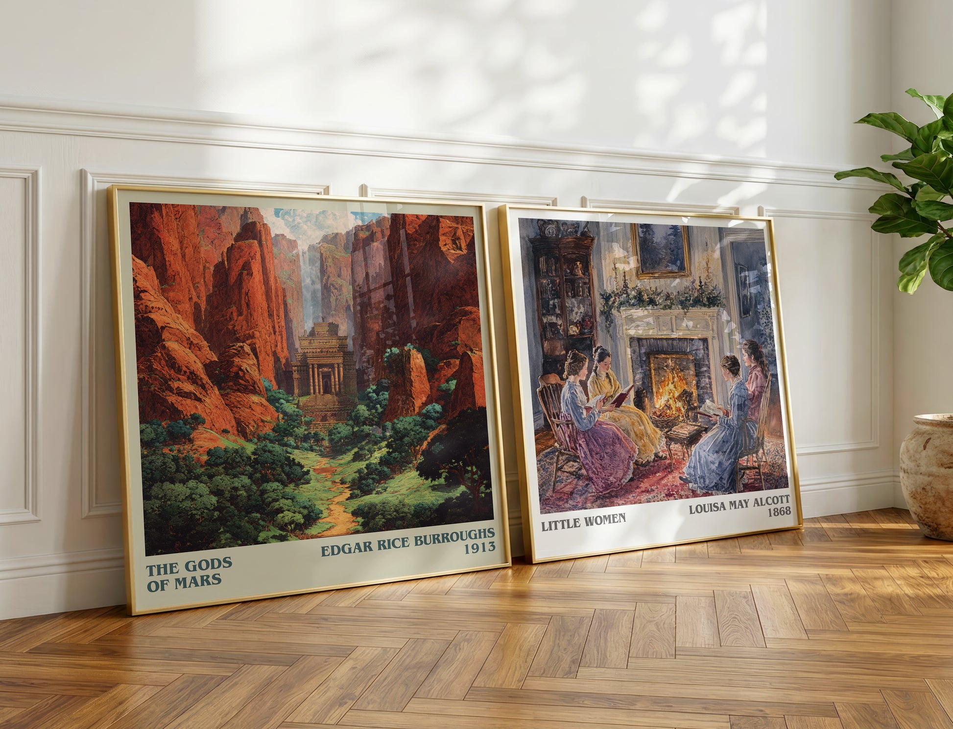 Gods of Mars book poster packaging – museum-quality print rolled in protective tube