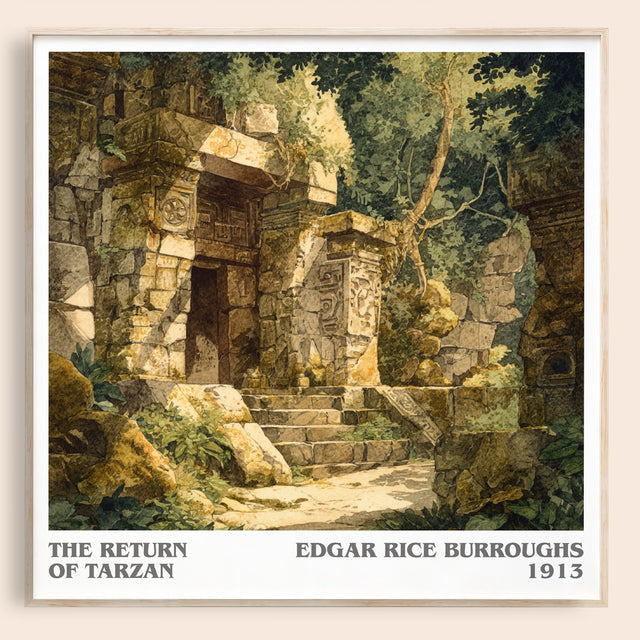 The Return Of Tarzan Literary Art Print by Edgar Rice Burroughs