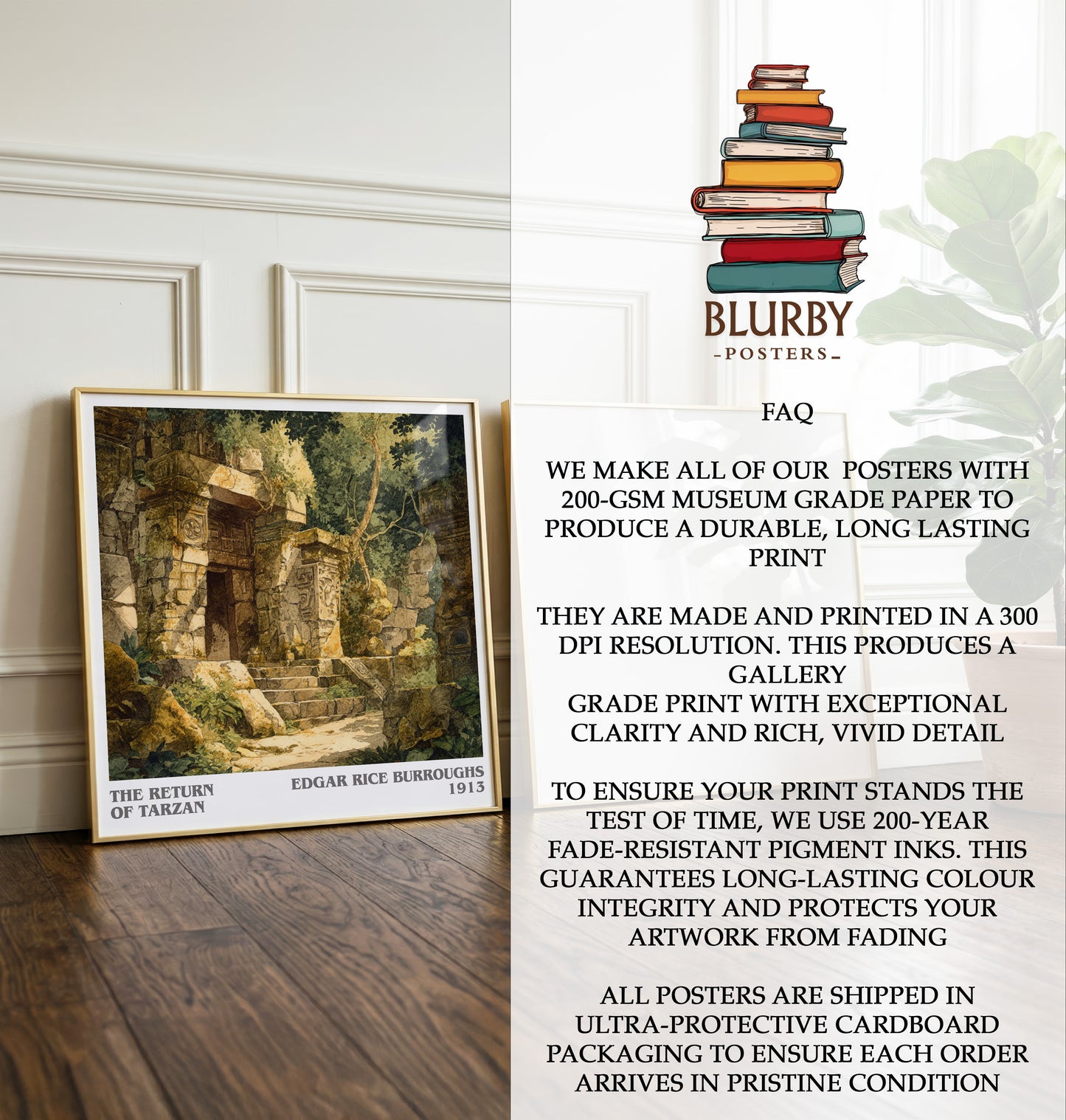 The Return Of Tarzan Literary Art Print by Edgar Rice Burroughs