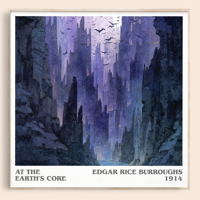 At The Earth's Core Literary Art Print by Edgar Rice Burroughs