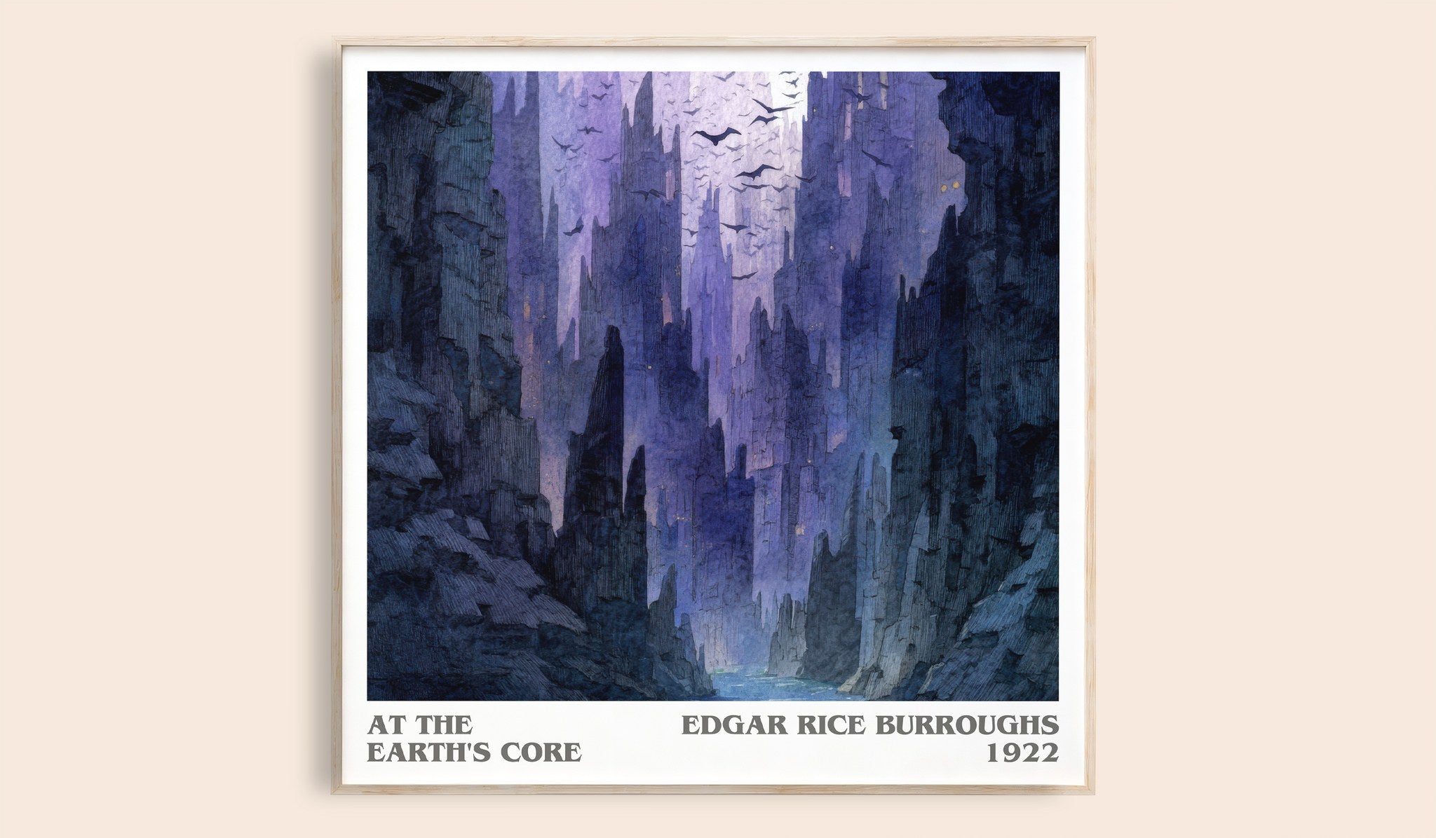 At The Earth's Core Literary Art Print by Edgar Rice Burroughs