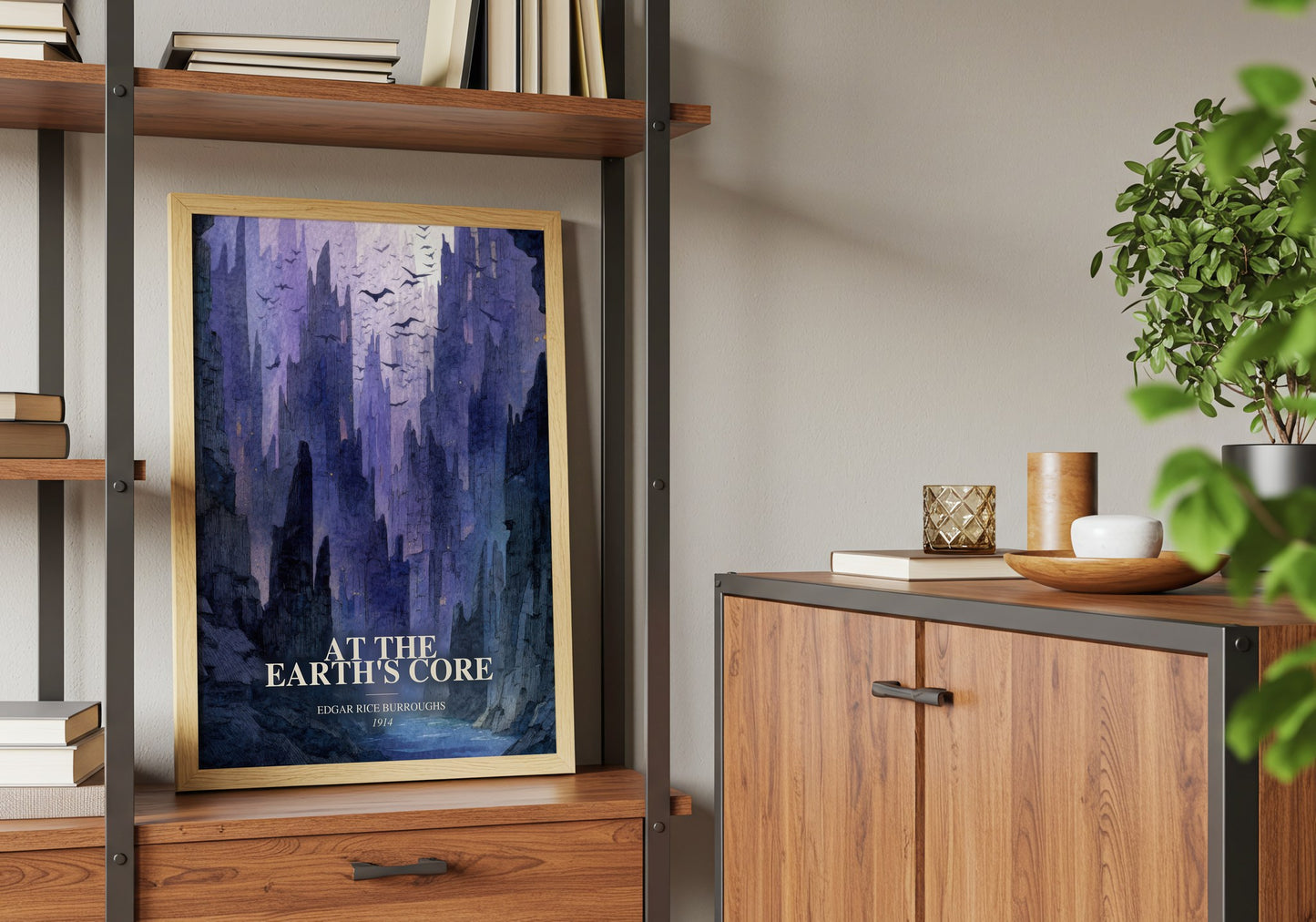 At The Earth'S Core book watercolour illustration paper finish options – matte satin gloss