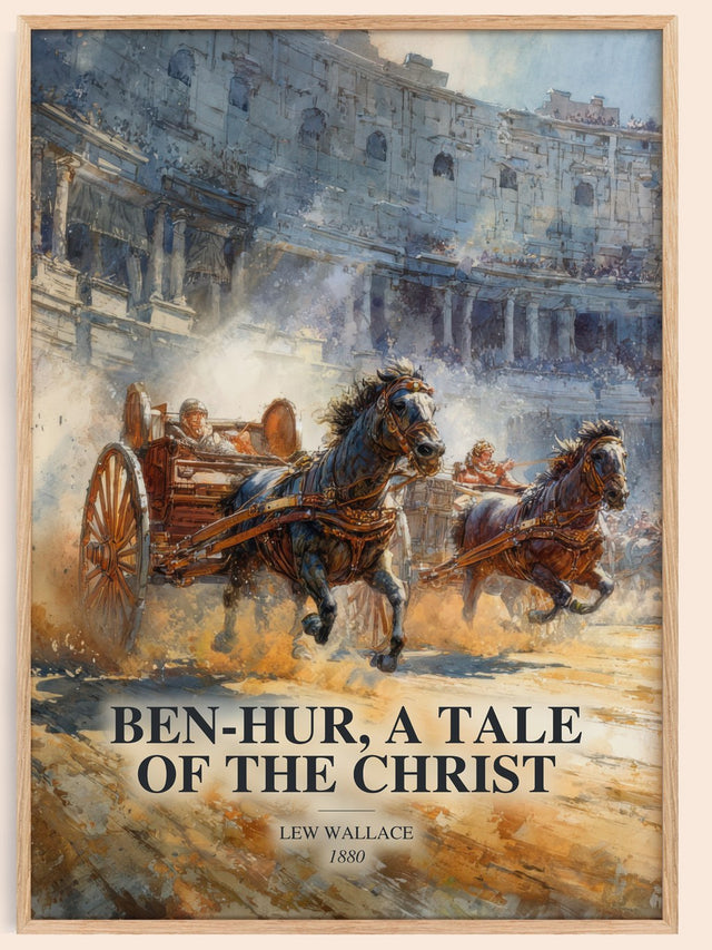 Ben-Hur, A Tale Of The Christ Book Watercolour Illustration – L.