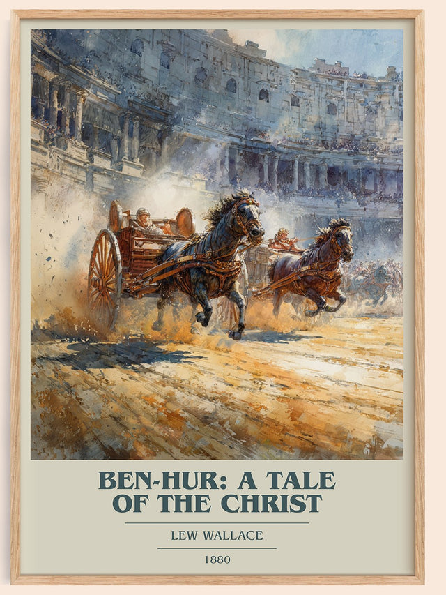 Ben-Hur, a Tale of the Christ Book Cover Poster by Lew Wallace