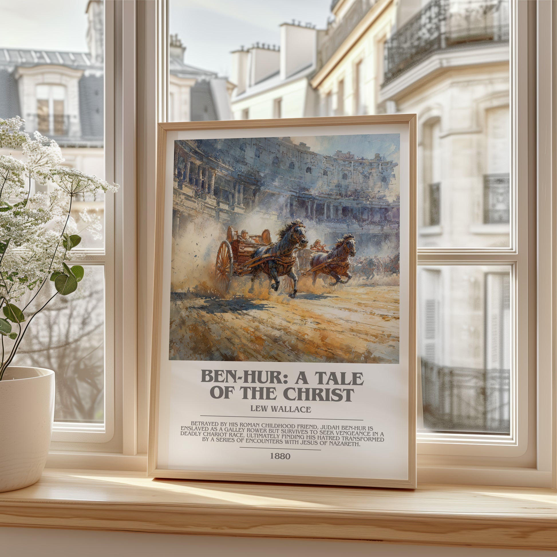 Ben-Hur, a Tale of the Christ bookish poster colour and style options – Lew Wallace book art