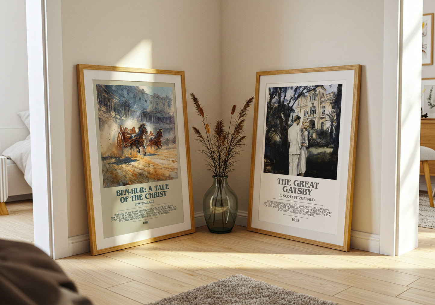 Ben-Hur, a Tale of the Christ bookish book poster framed on wall – adventure wall art