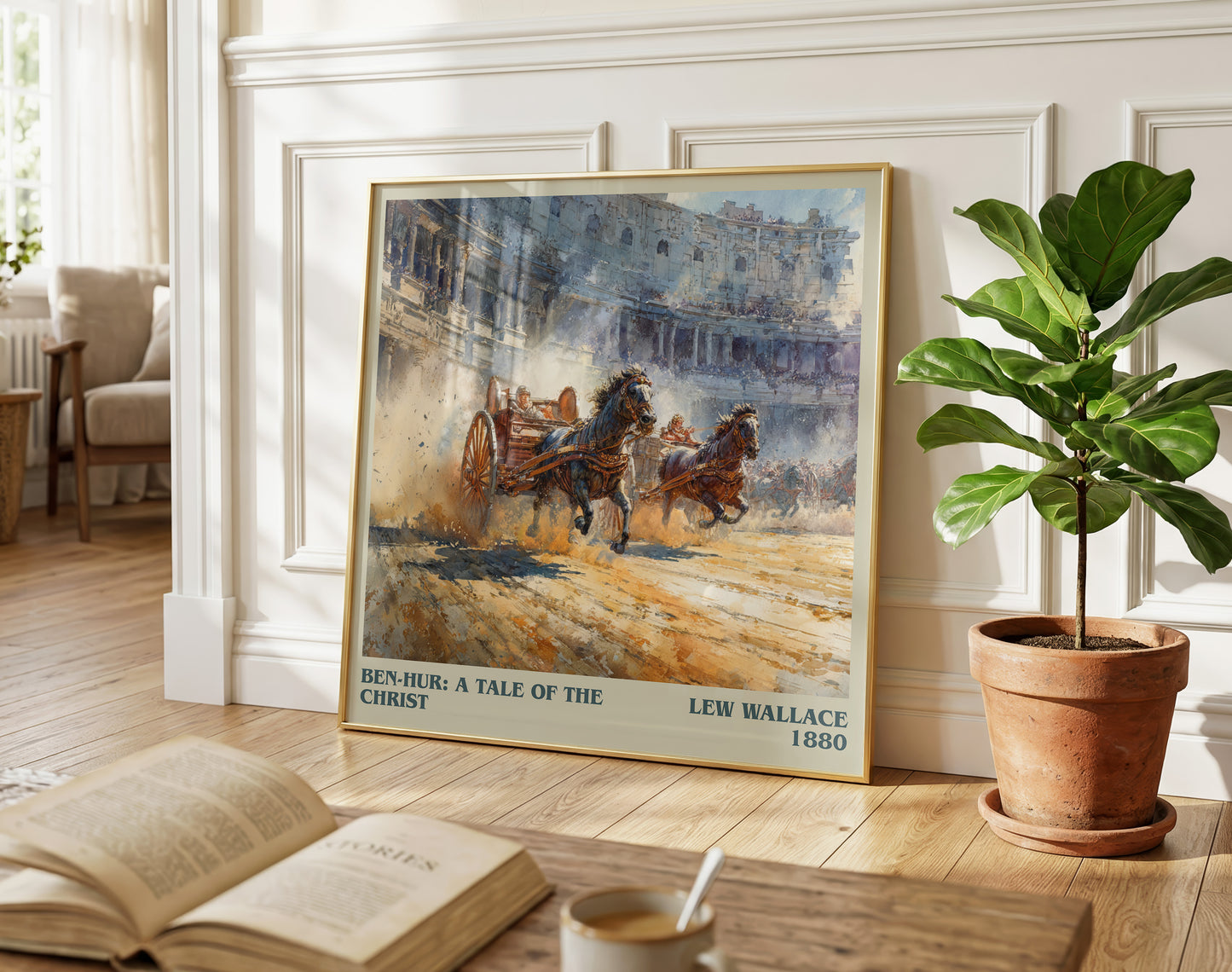 Ben-Hur, a Tale of the Christ literary poster paired in gallery wall – literary art prints