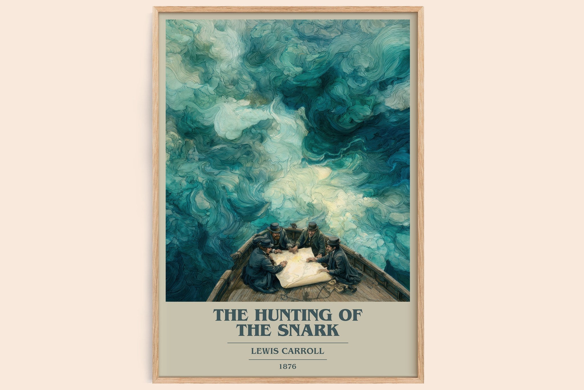 The Hunting Of The Snark Book Cover Poster by Lewis Carroll