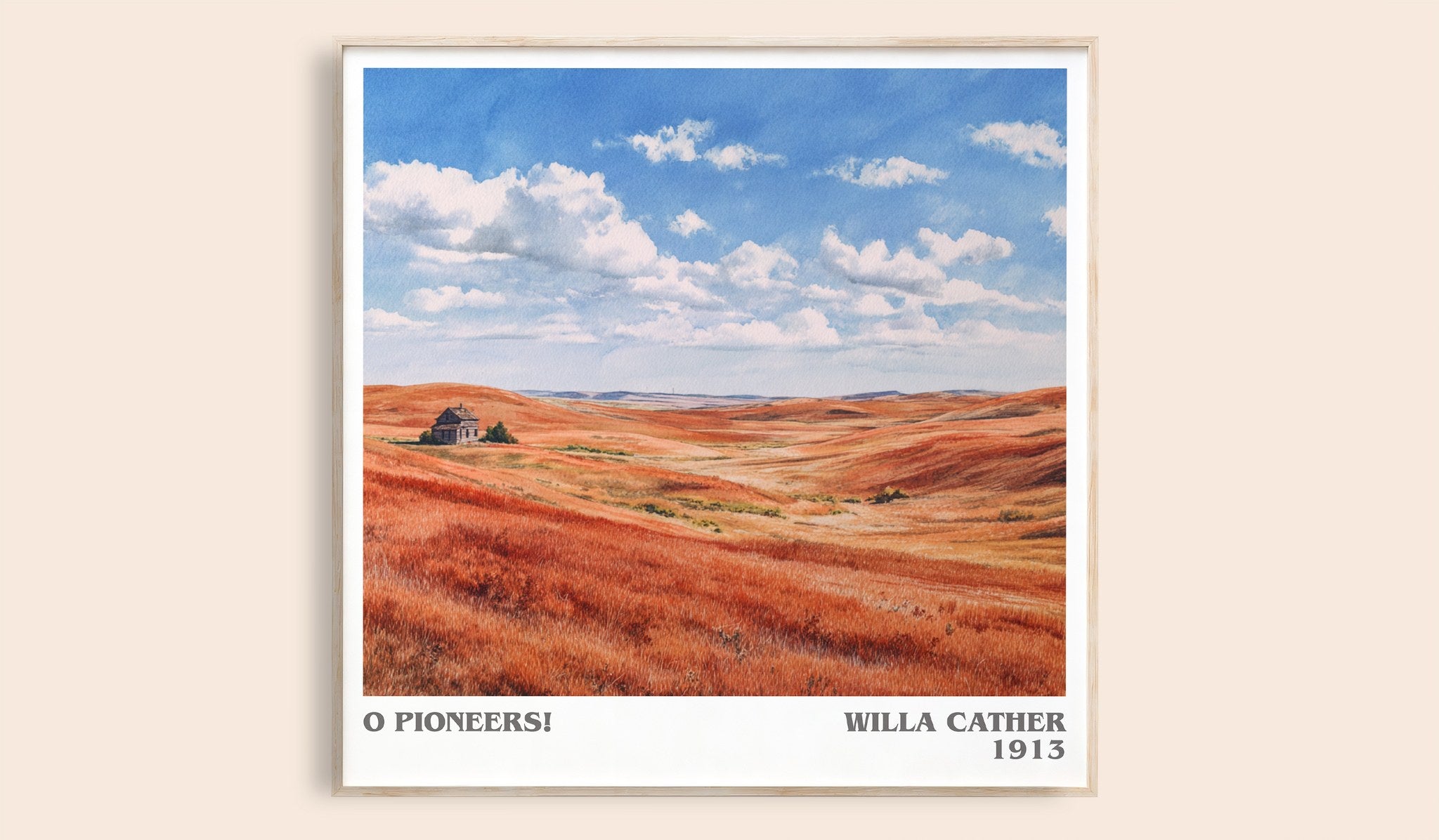 O Pioneers! Literary Art Print by Willa Cather