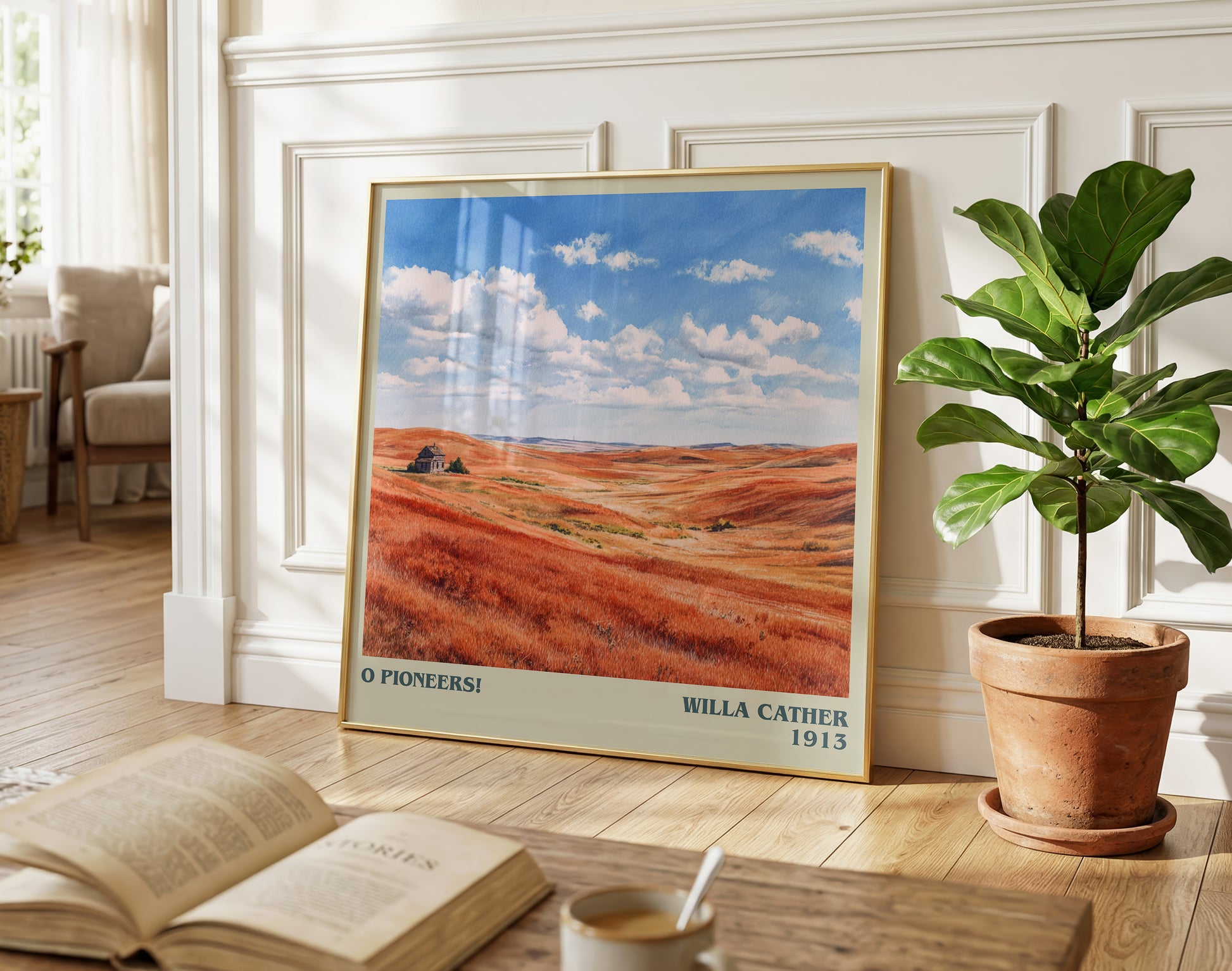 O Pioneers! literary poster paired in gallery wall – literary art prints