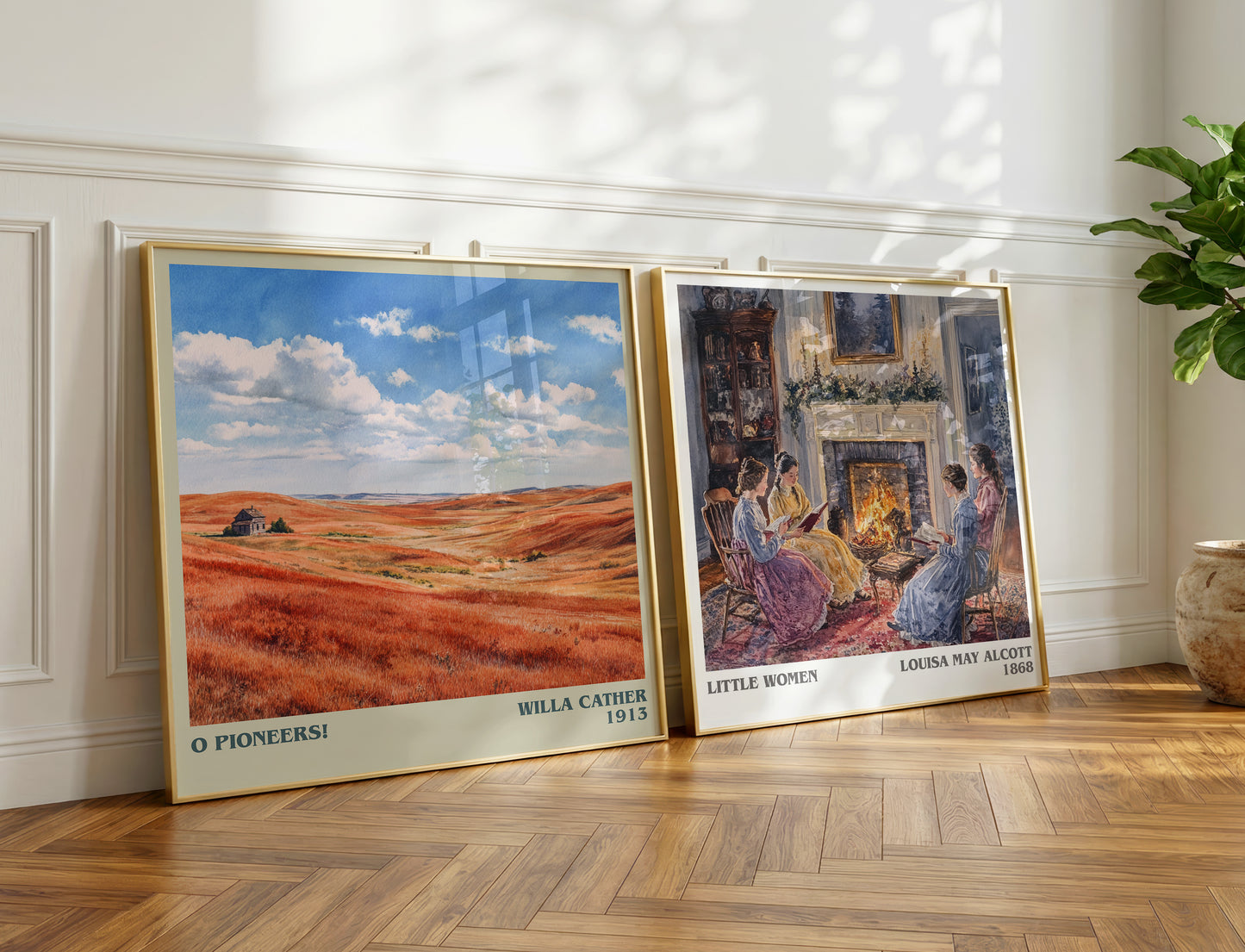O Pioneers! book poster packaging – museum-quality print rolled in protective tube