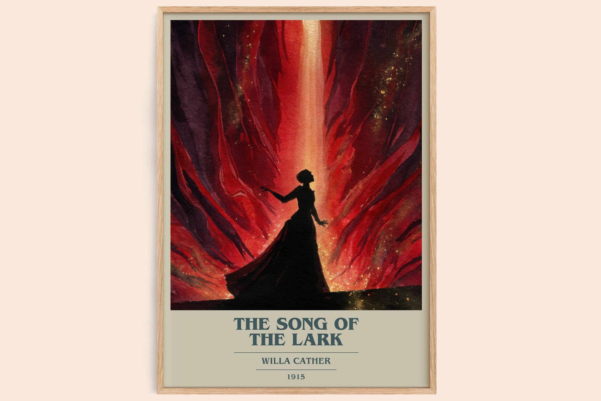 The Song of the Lark Book Cover Poster by Willa Cather