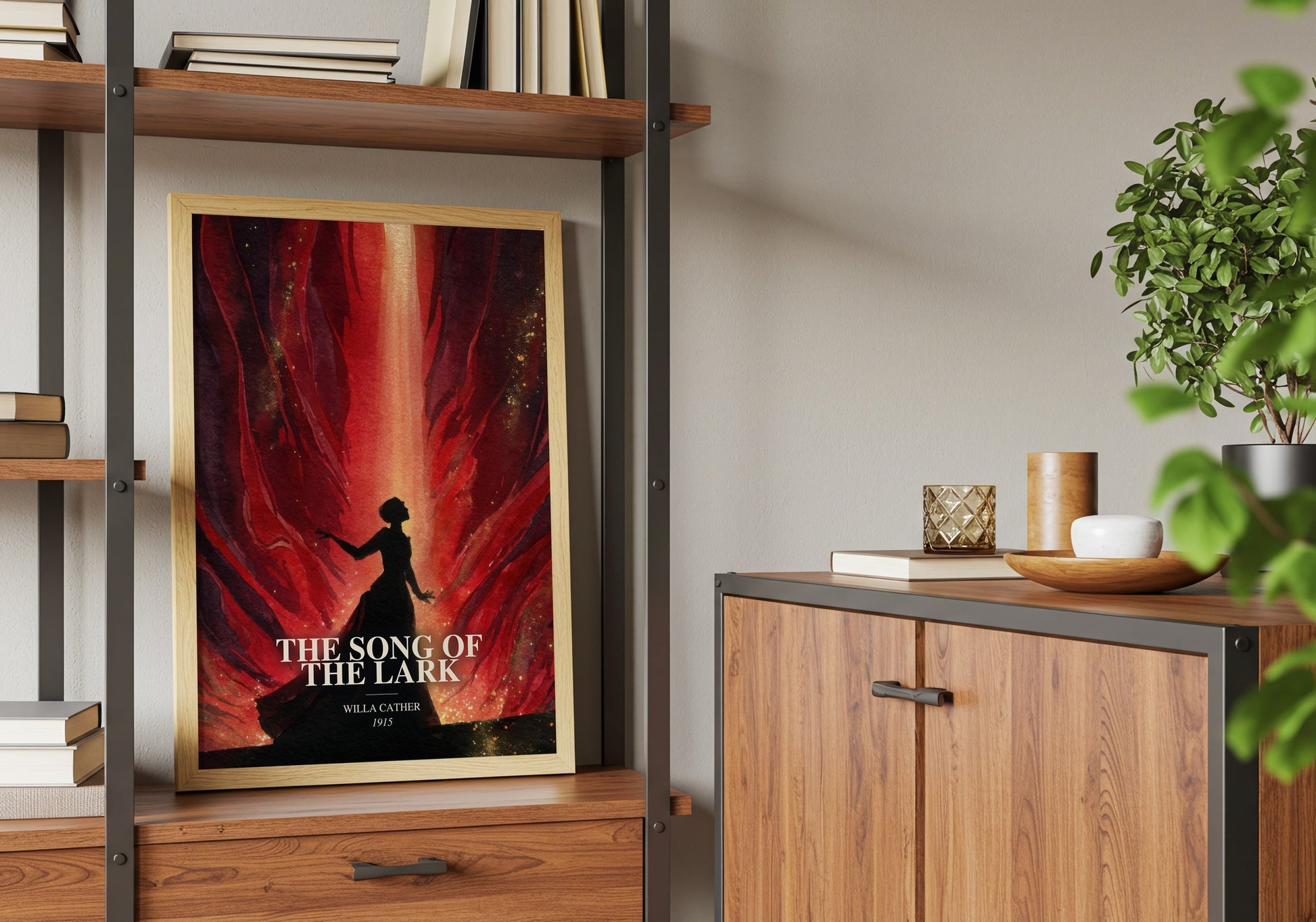 The Song Of The Lark book watercolour illustration paper finish options – matte satin gloss