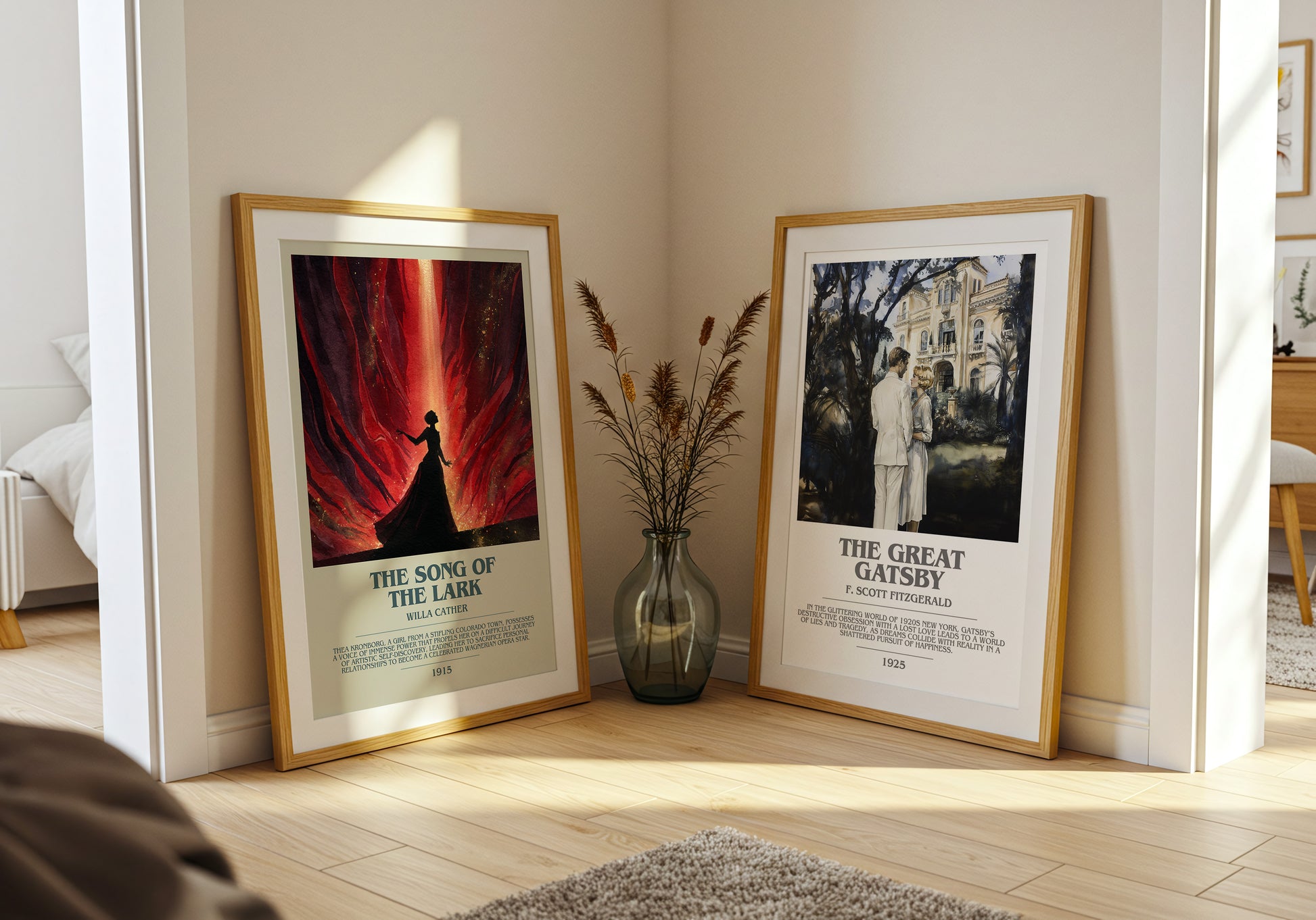 The Song of the Lark bookish book poster framed on wall – classic literature wall art