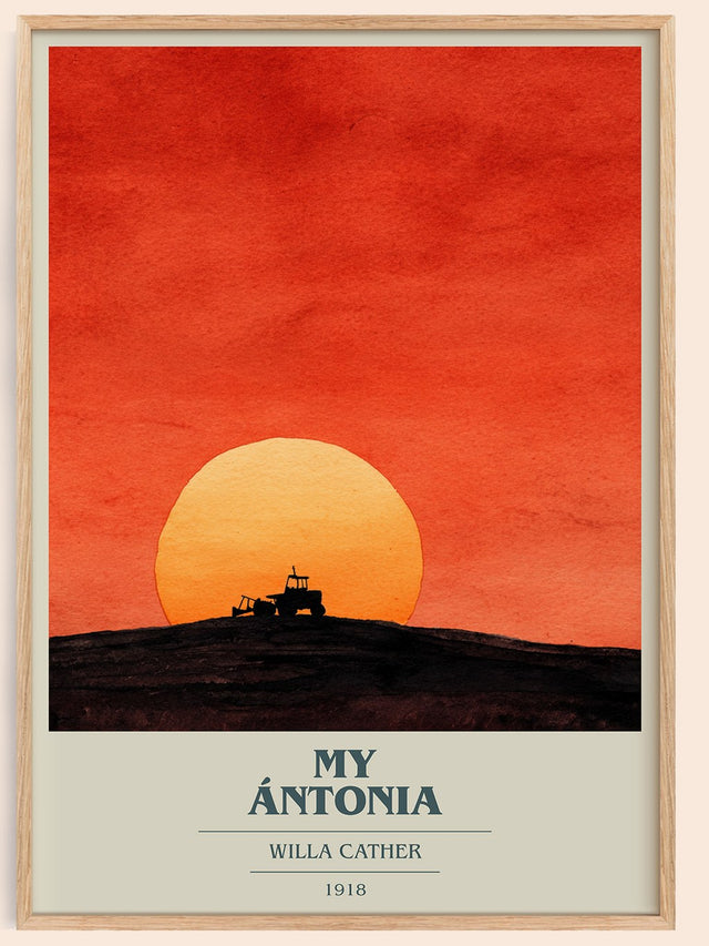 My Ántonia Book Cover Poster by Willa Cather
