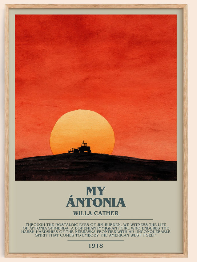 My Ántonia Bookish Wall Art by Willa Cather