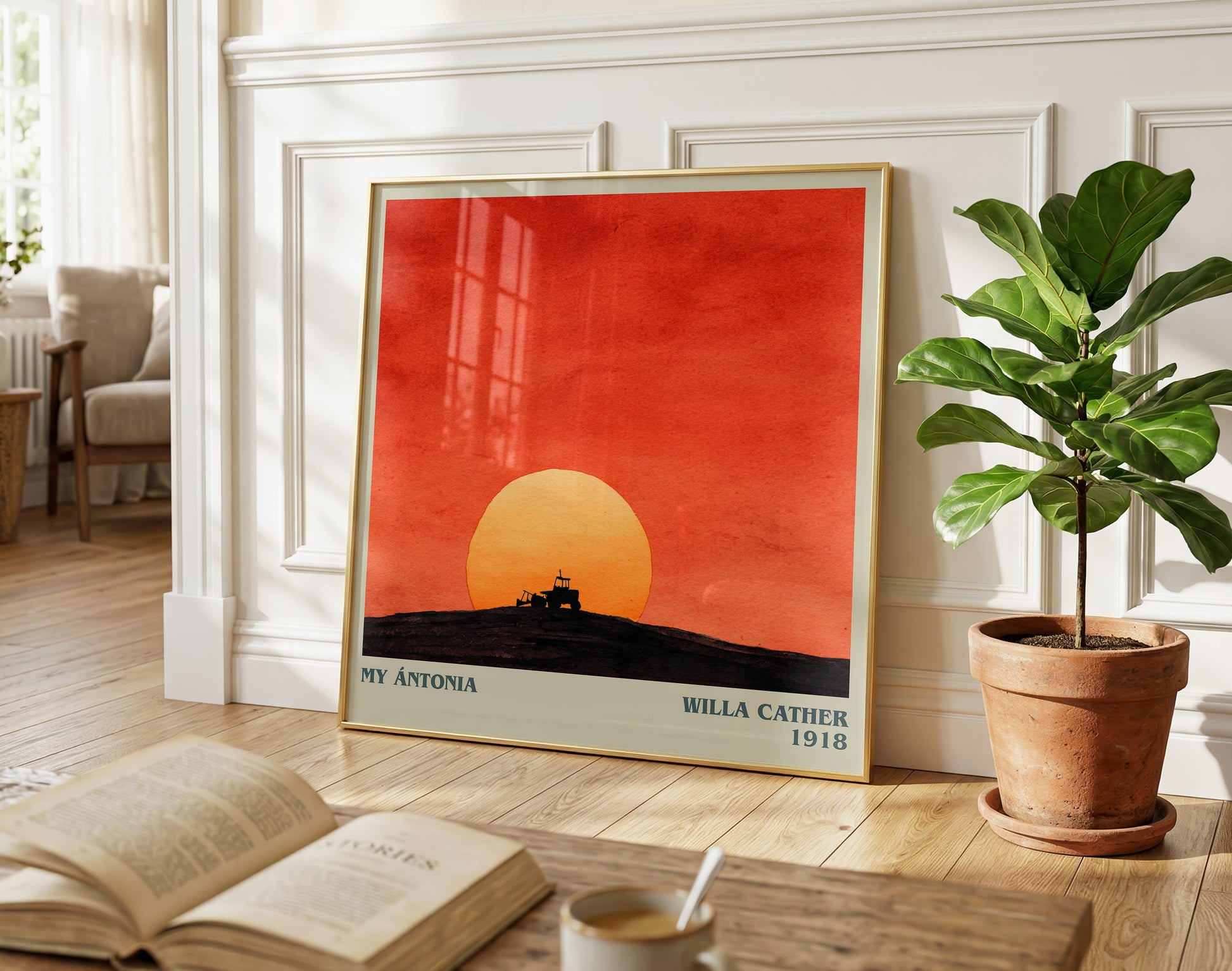 My Ántonia literary poster paired in gallery wall – literary art prints